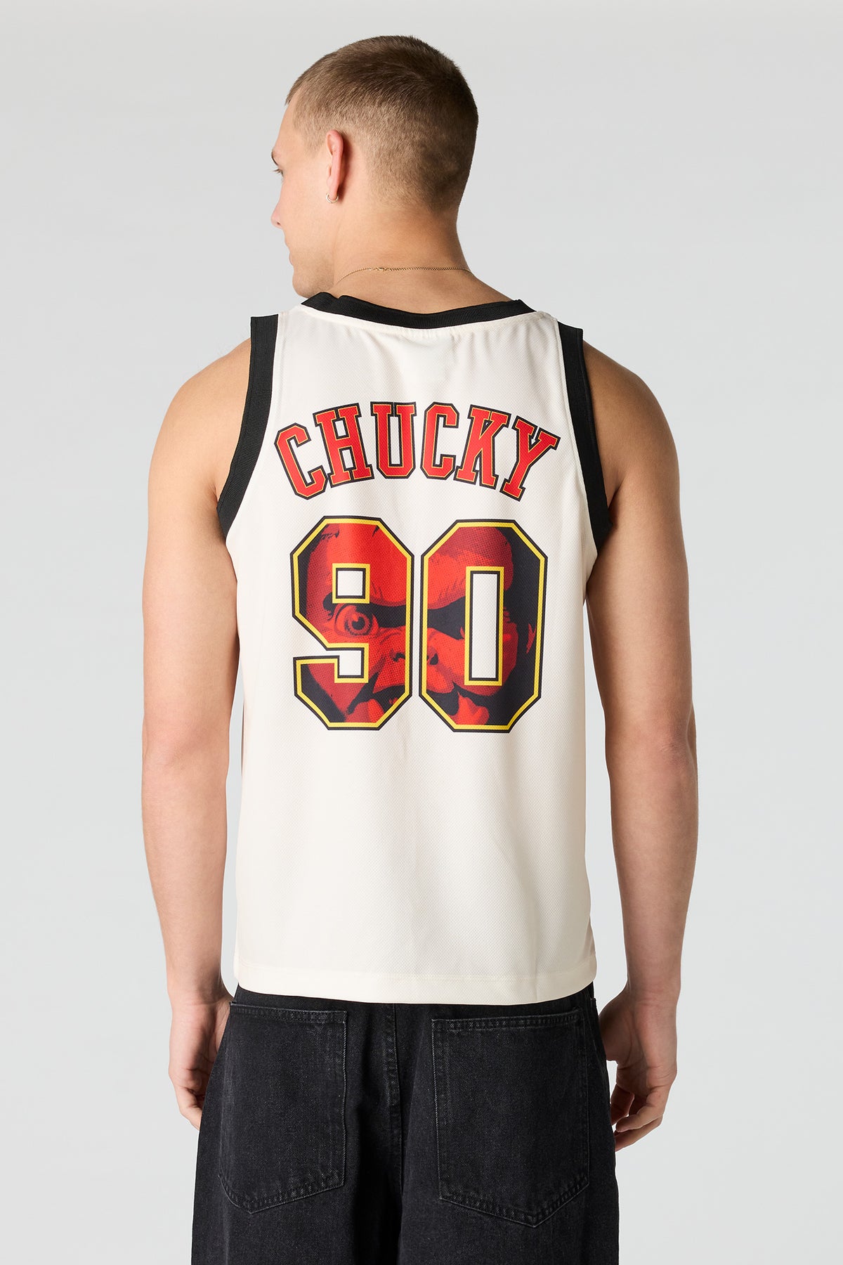 Vue alternative 2. Jersey de basketball en filet à imprimé Chucky