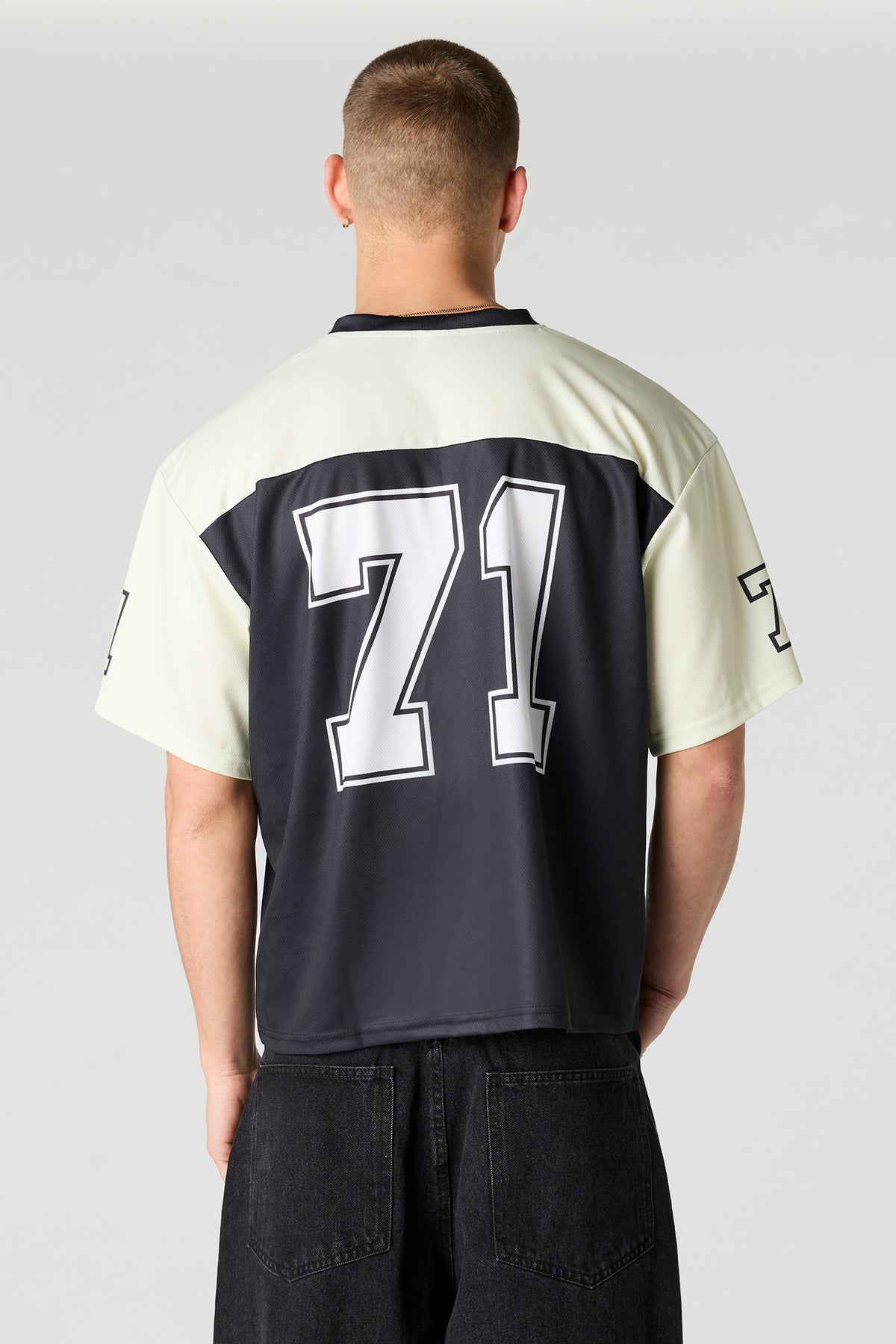 Vue alternative 2. Jersey de football en filet à imprimé Tupac