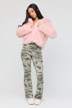 Legging à jambe évasée doublé d emolleton