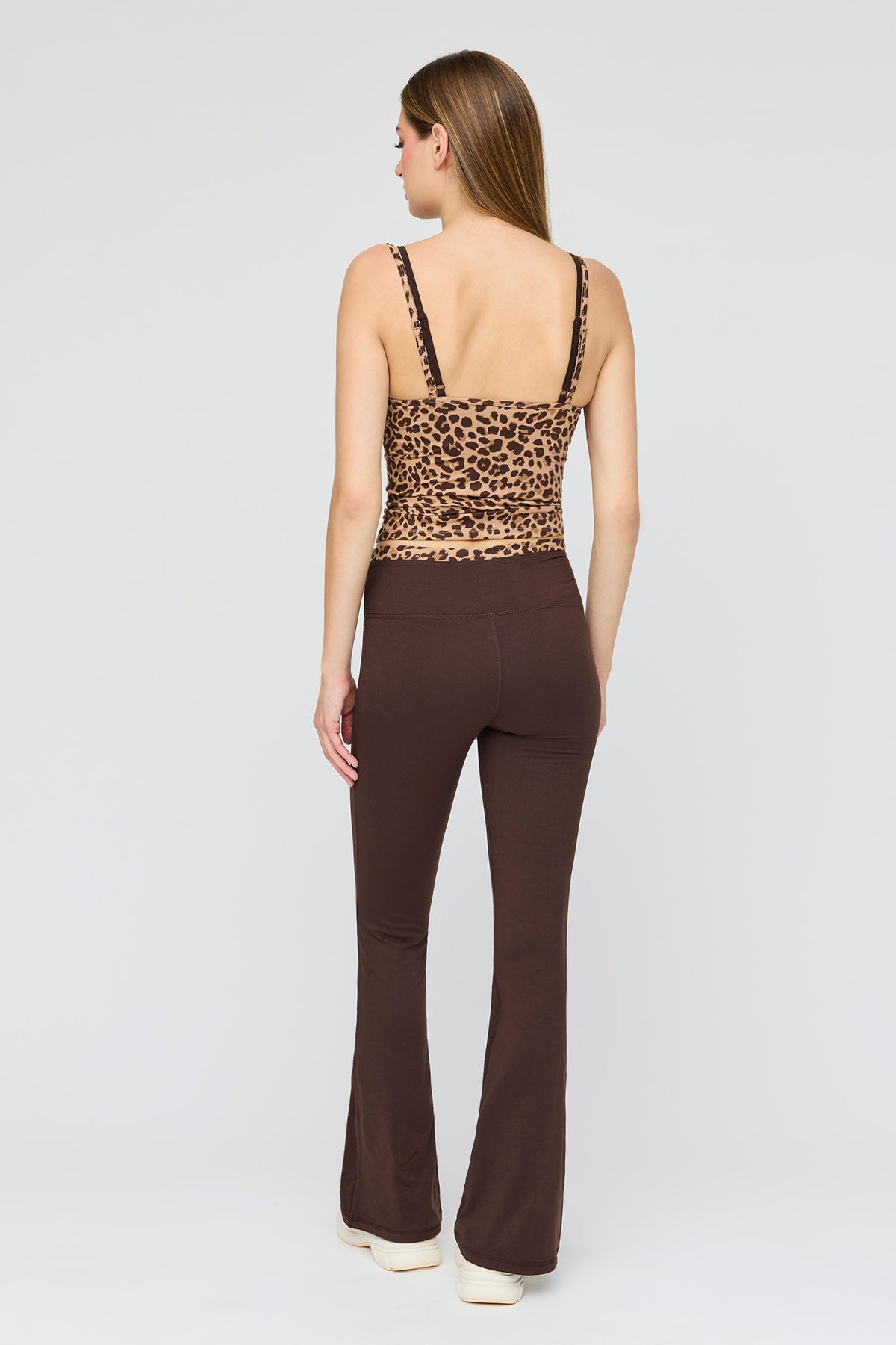Alt View 3. Active Peekaboo Legging - Brown