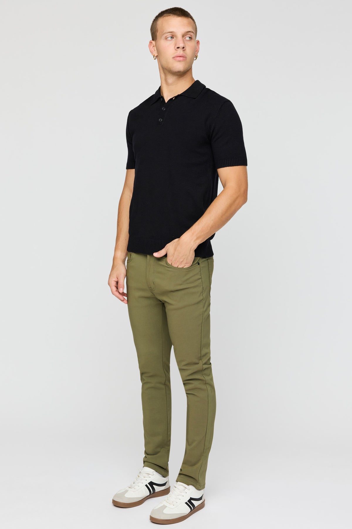 Alt View 2. Flex Tech Slim Fit Pant - Dark Green