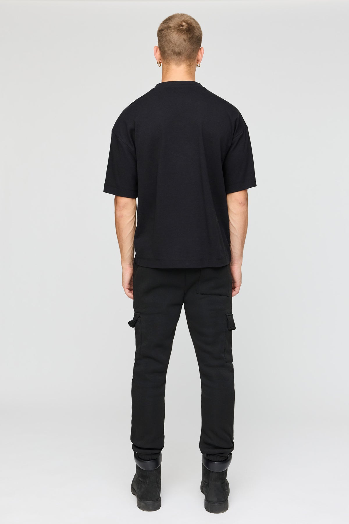 Alt View 3. LA Fleece Cargo Jogger - Black