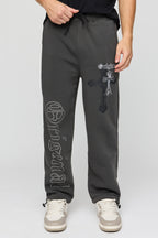 Studded Graphic Fleece Sweatpant
