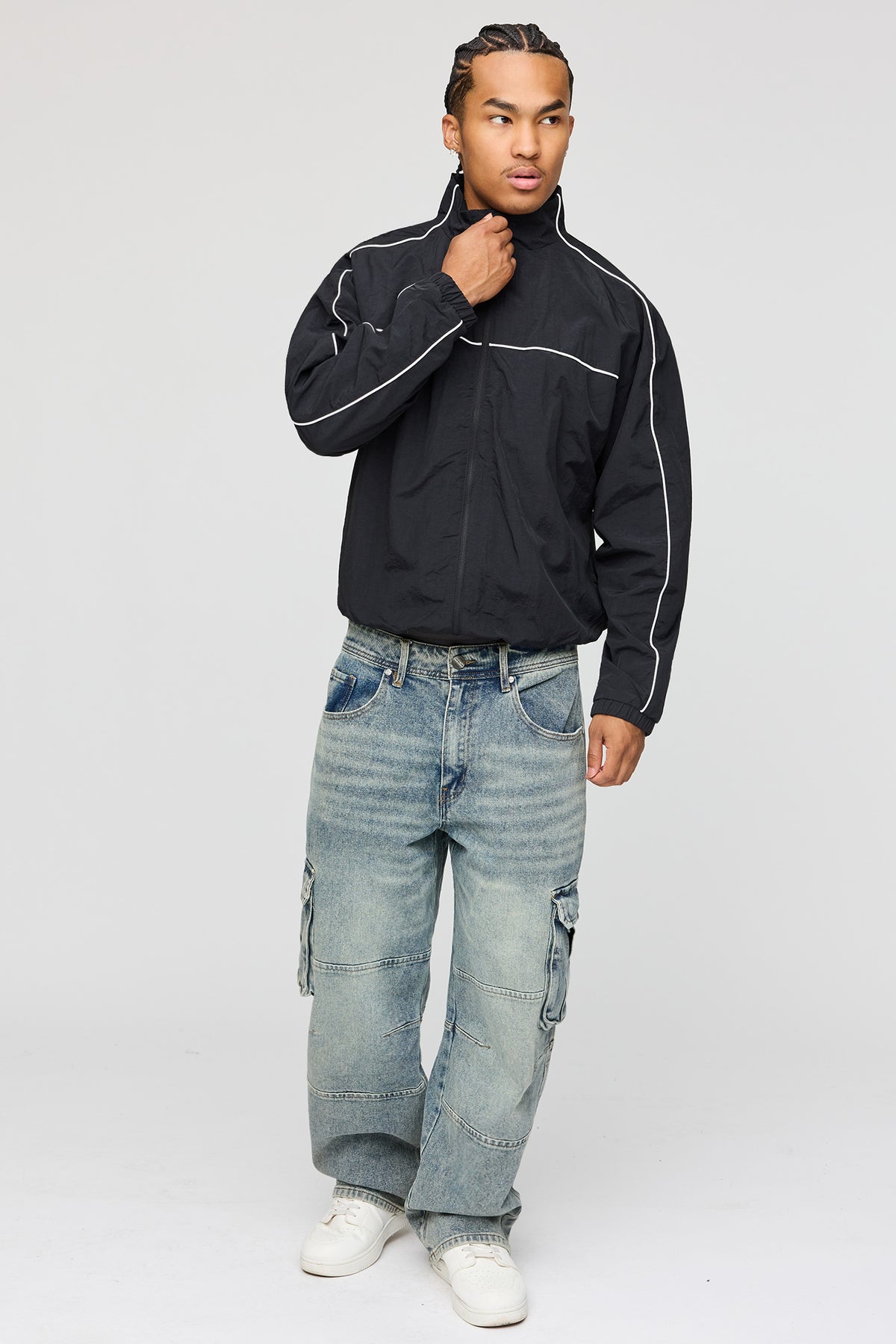 Vue alternative 2. Jean cargo baggy
