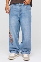 Tattoo Graphic Baggy Jean