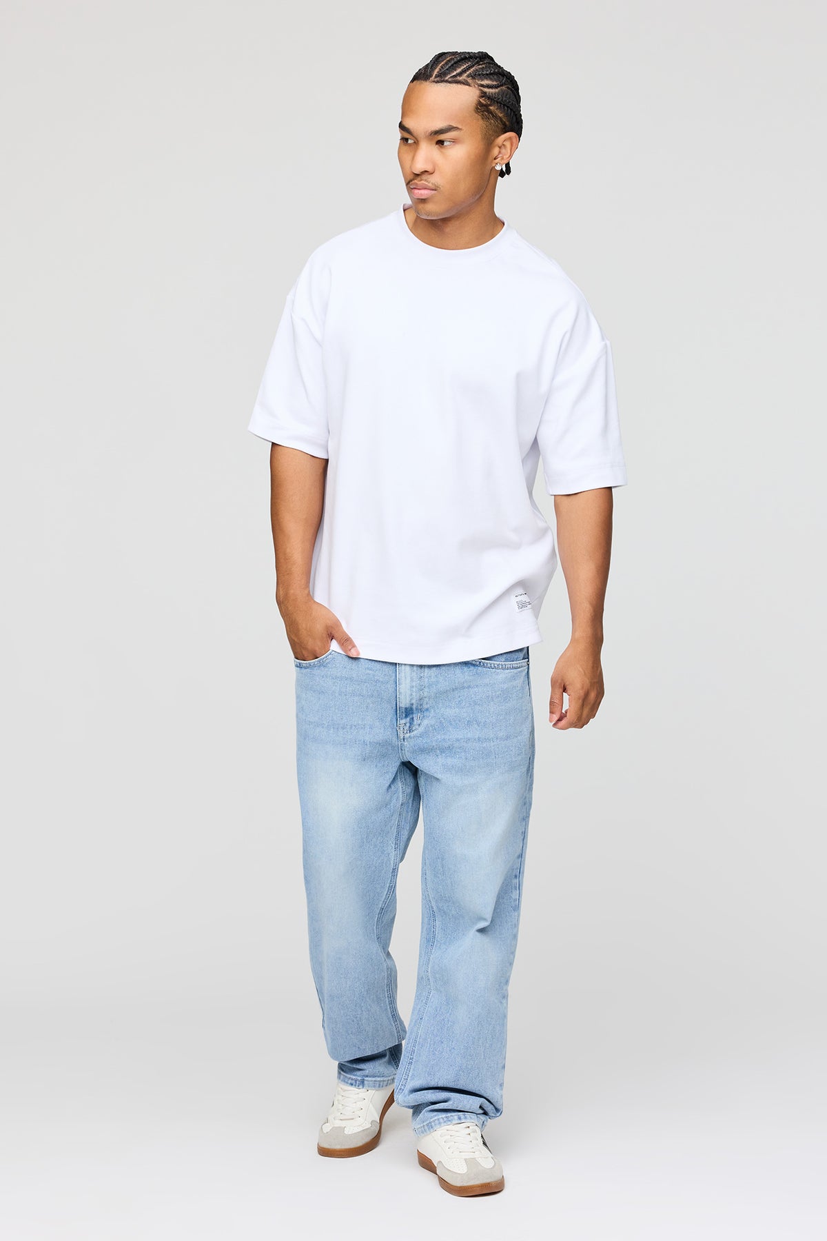 Alt View 2. Stretch Straight Jean - Sky Blue