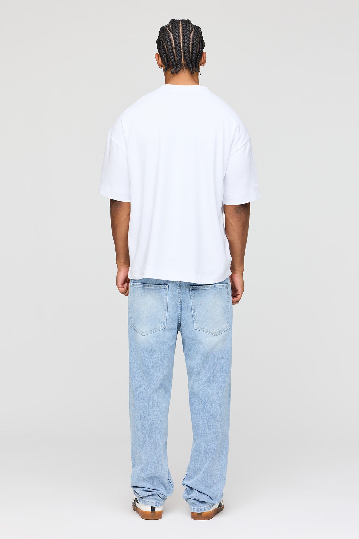 Alt View 3. Stretch Straight Jean - Sky Blue