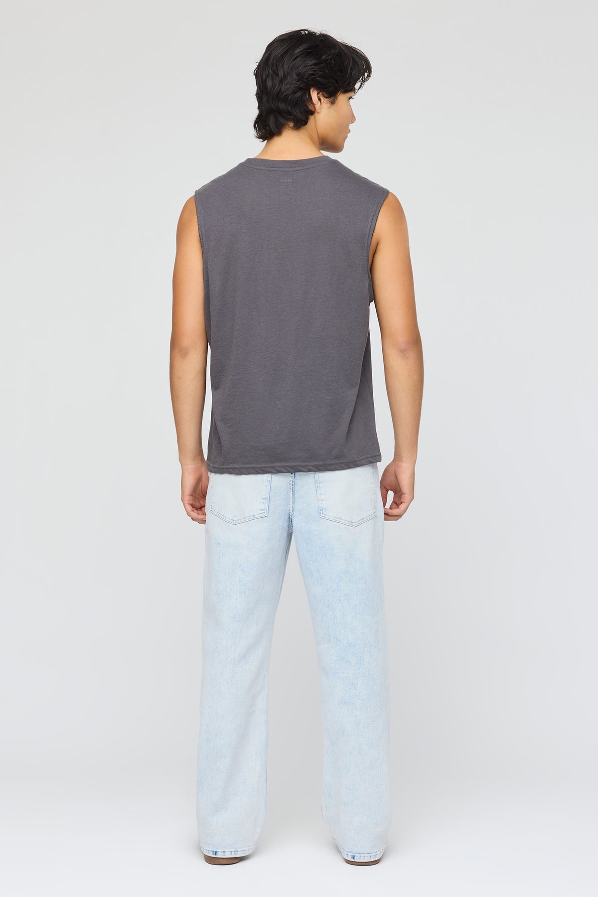 Alt View 3. Stretch Loose Fit Jean - Sky Blue