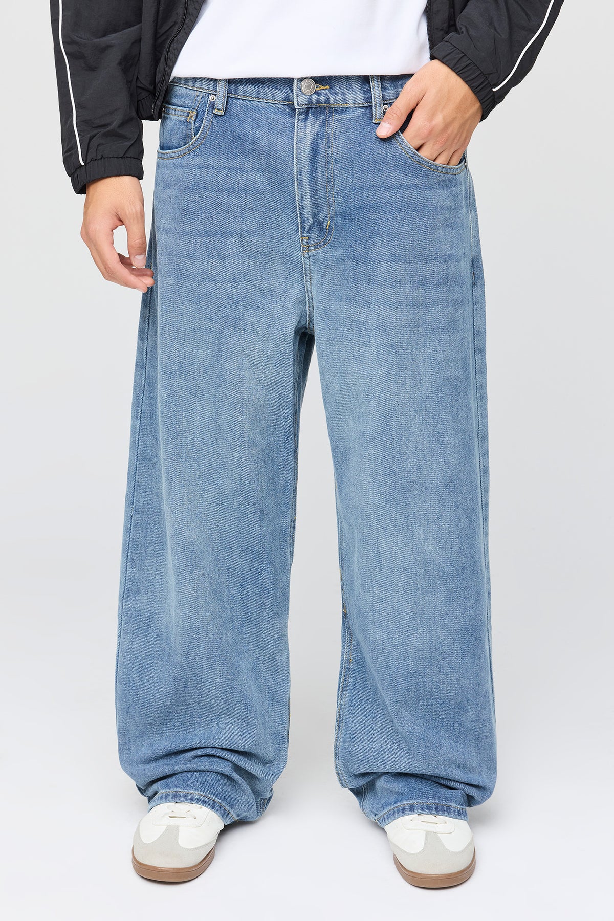 Stretch Baggy Jean - Sky Blue