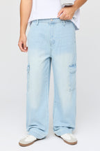 Stretch Baggy Cargo Jean