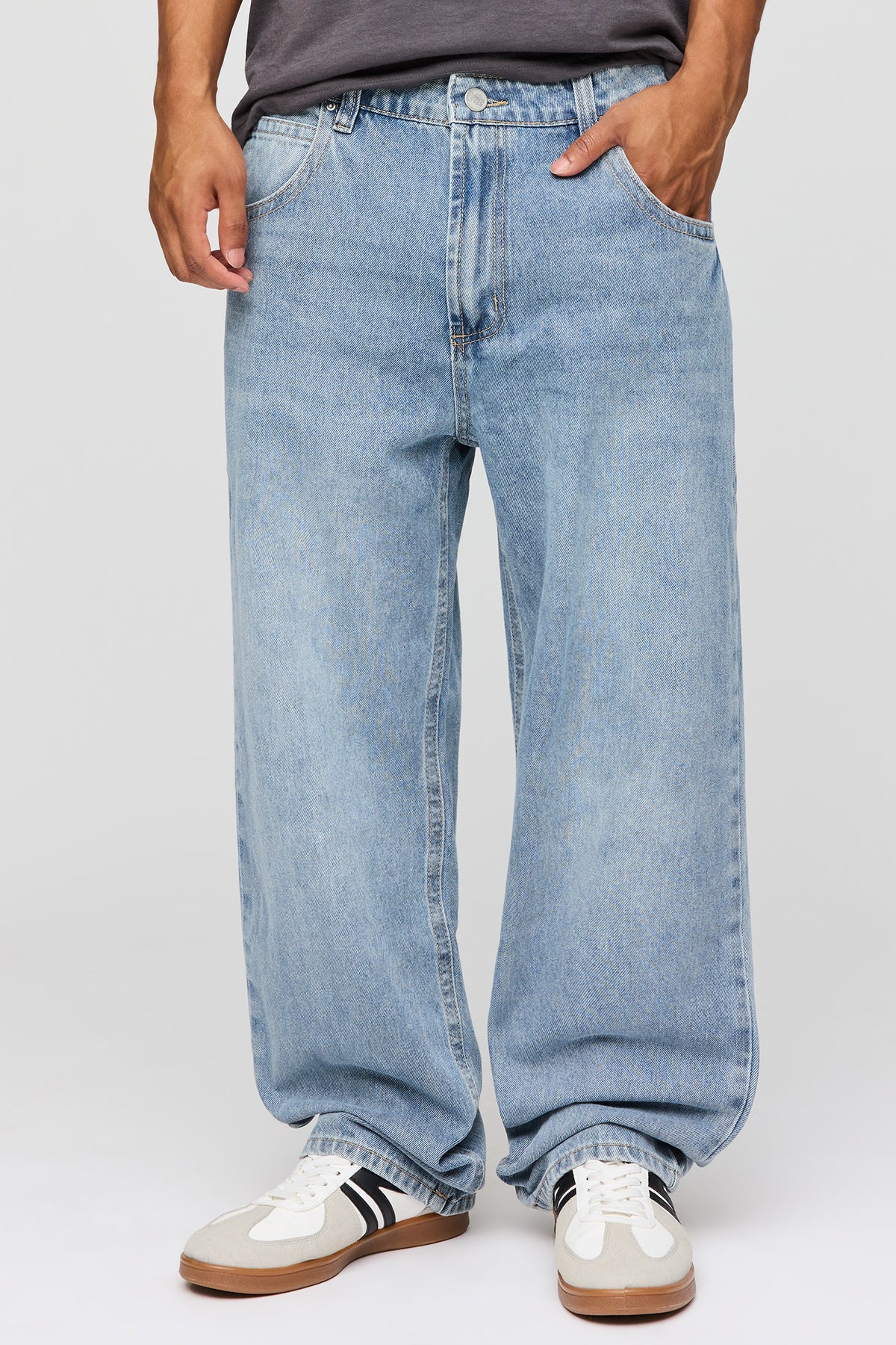 Stretch Skater Jean - Medium Denim Blue