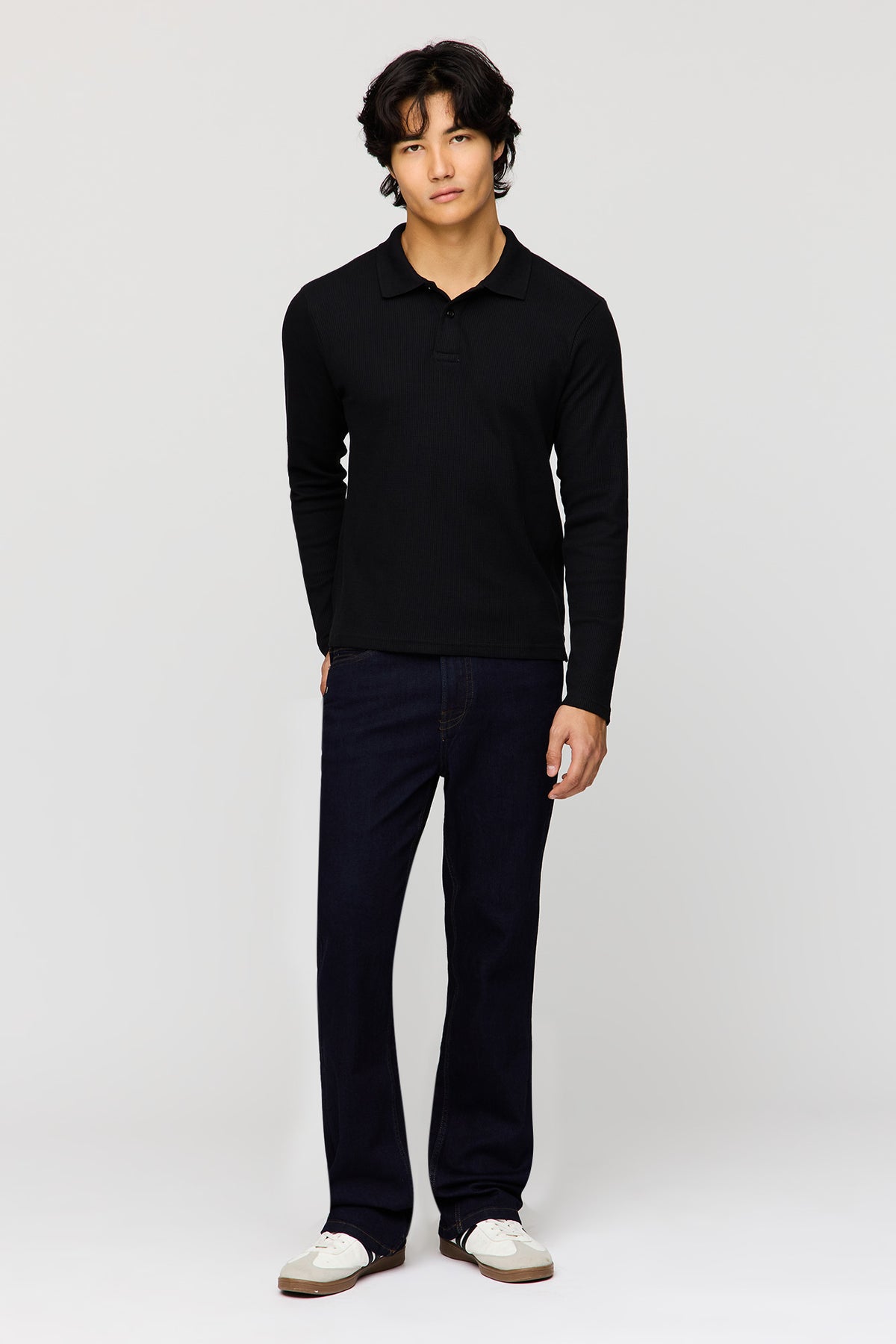 Alt View 2. Stretch Bootcut Jean - Dark Blue