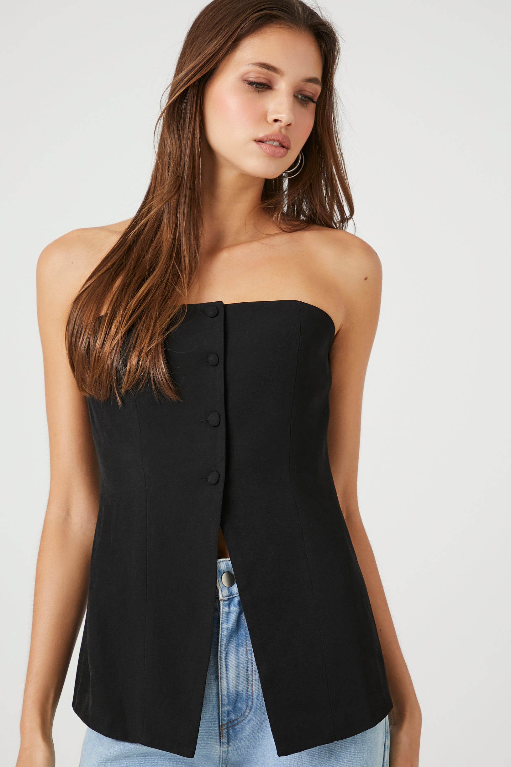 Button-Up Tube Top