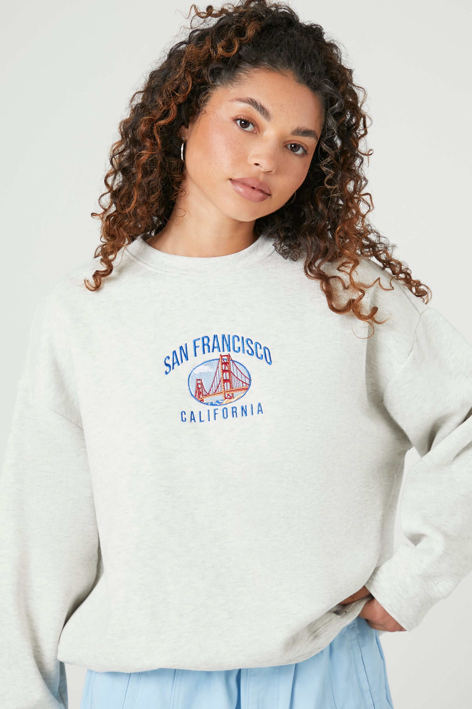 San Francisco Embroidered Fleece Sweatshirt