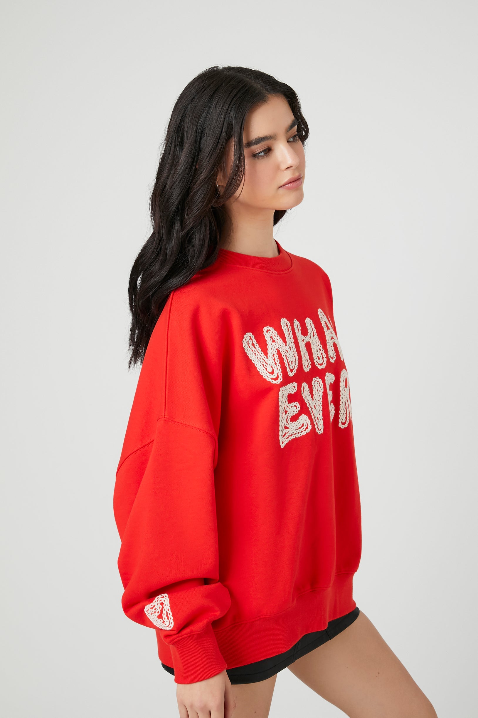 Whatever Graphic Fleece Sweatshirt