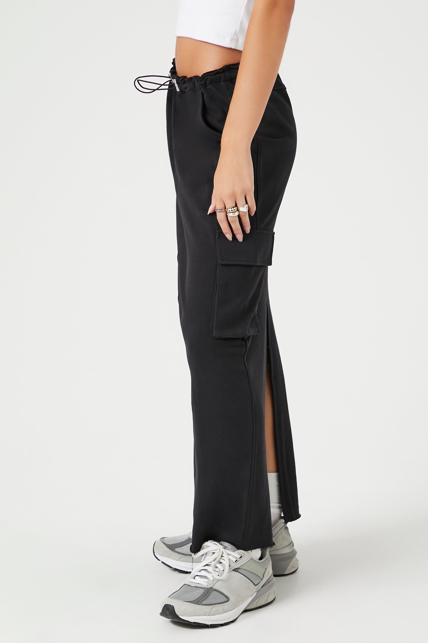 French Terry Toggle Maxi Skirt