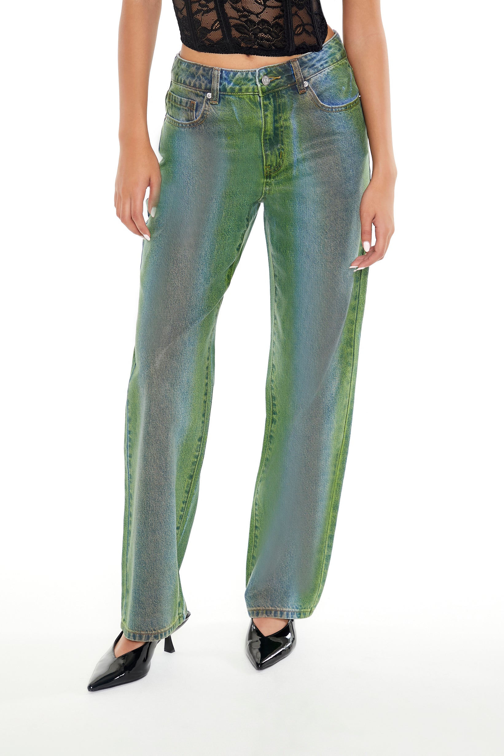 Gradient Wash Straight Leg Jean