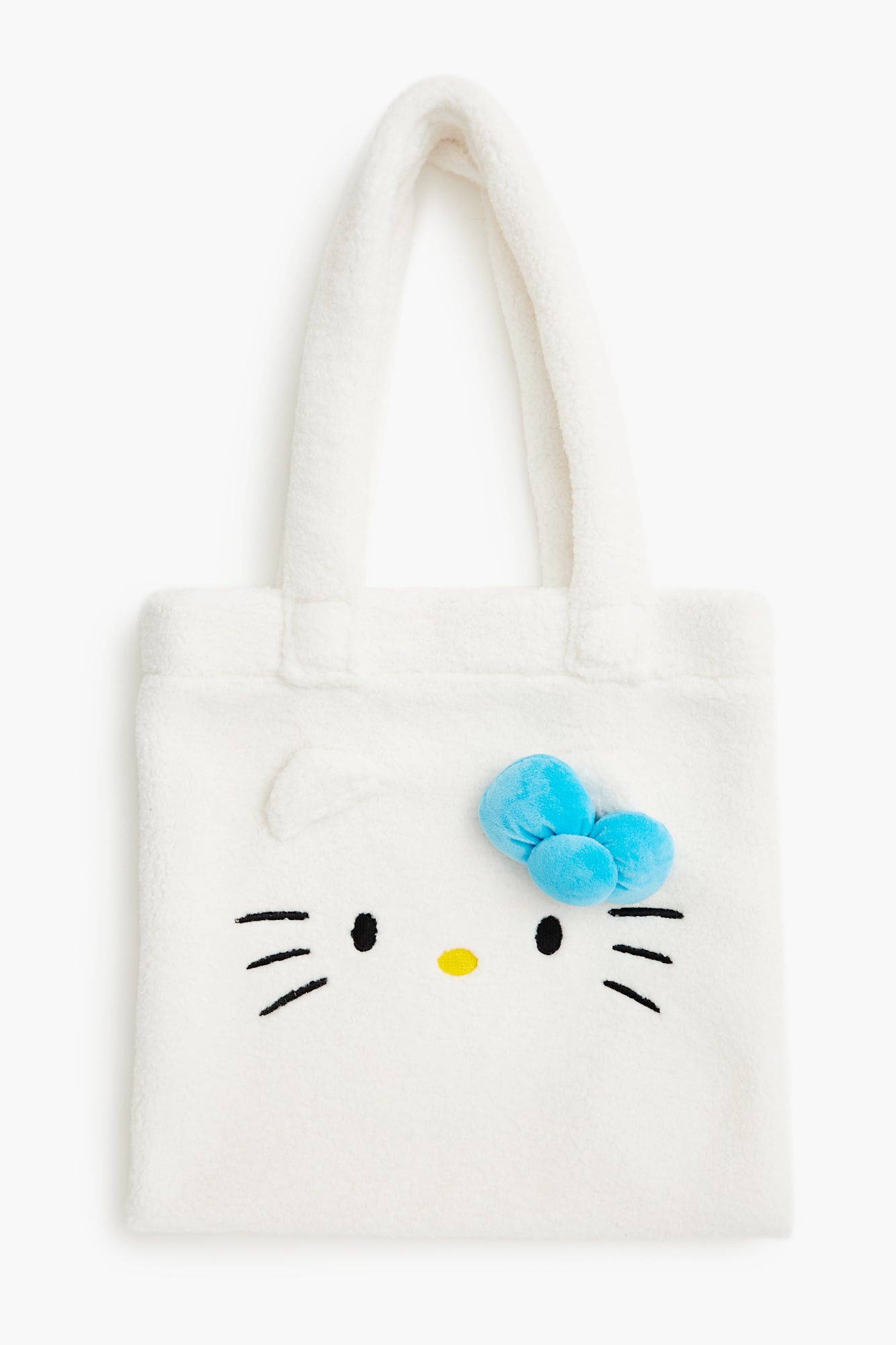 Faux Shearling Hello Kitty Tote Bag