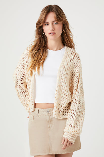 Crochet Long Sleeve Cardigan