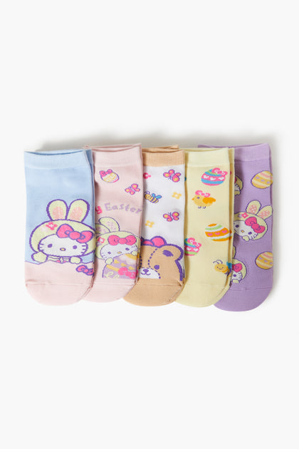 Socquettes à imprimé Easter Hello Kitty (5 paires)