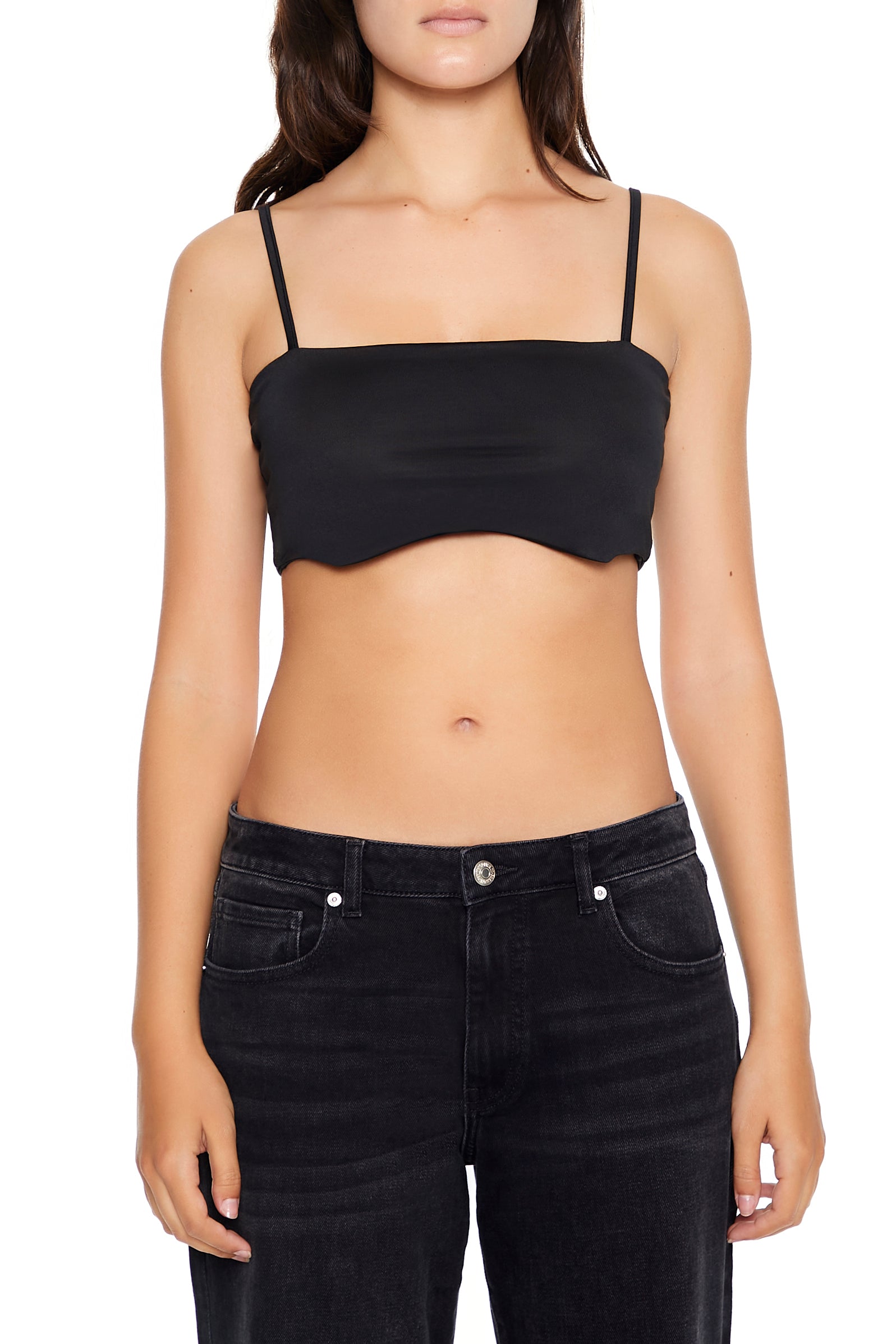 Notched Cropped Cami