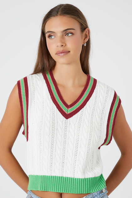 Varsity Striped Sweater Vest