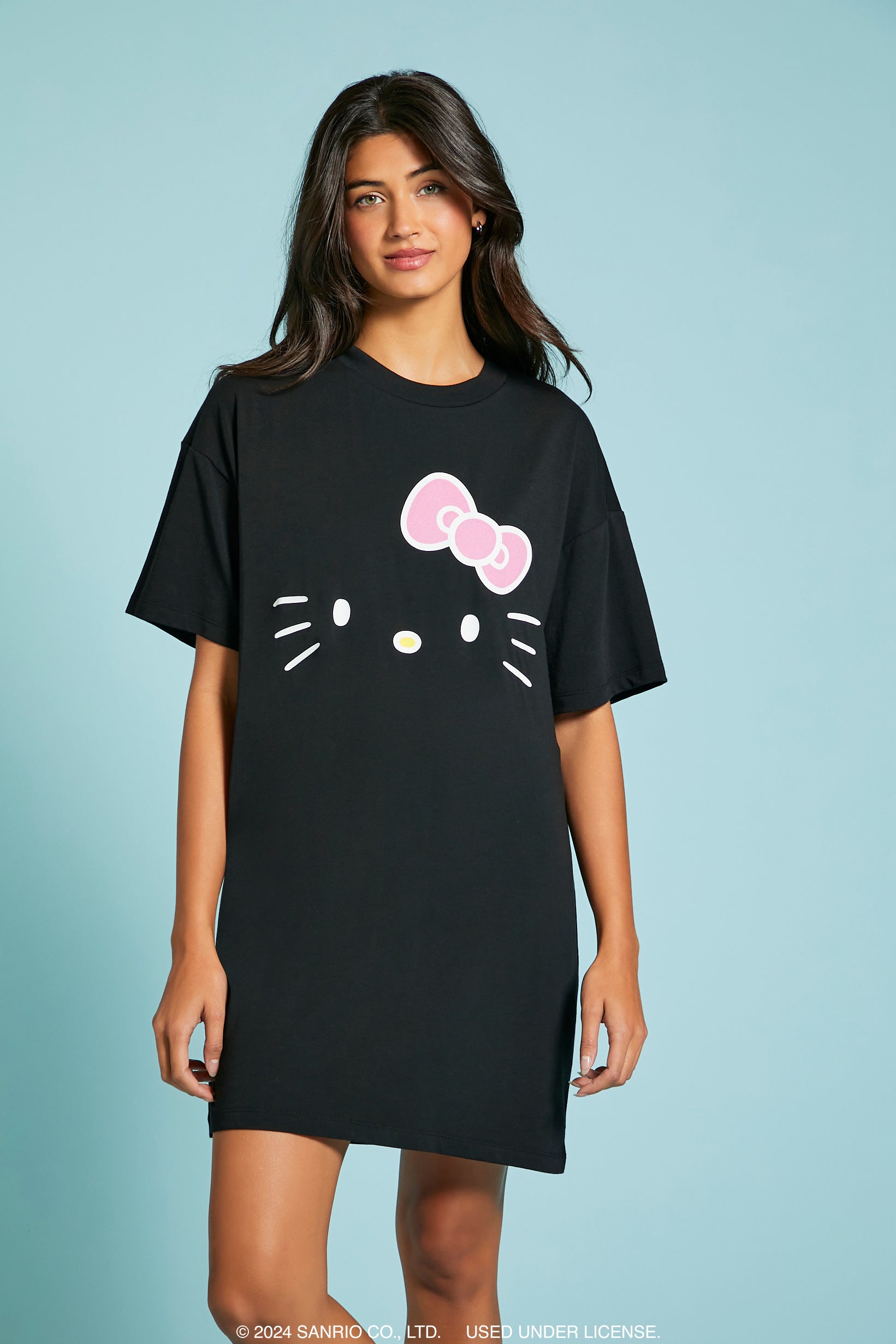 Hello Kitty Graphic T-Shirt Pajama Dress