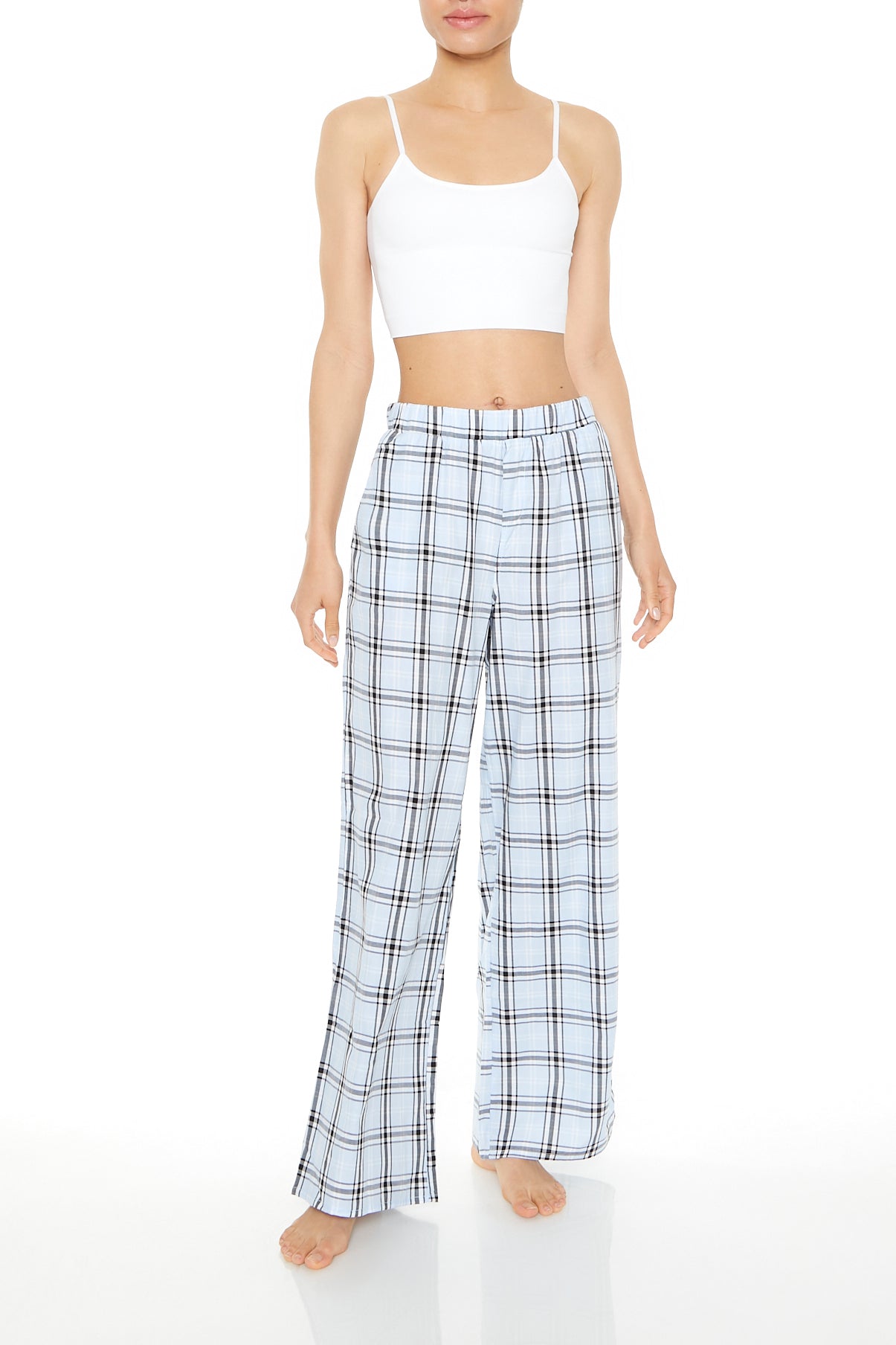 Plaid Poplin Pajama Pant