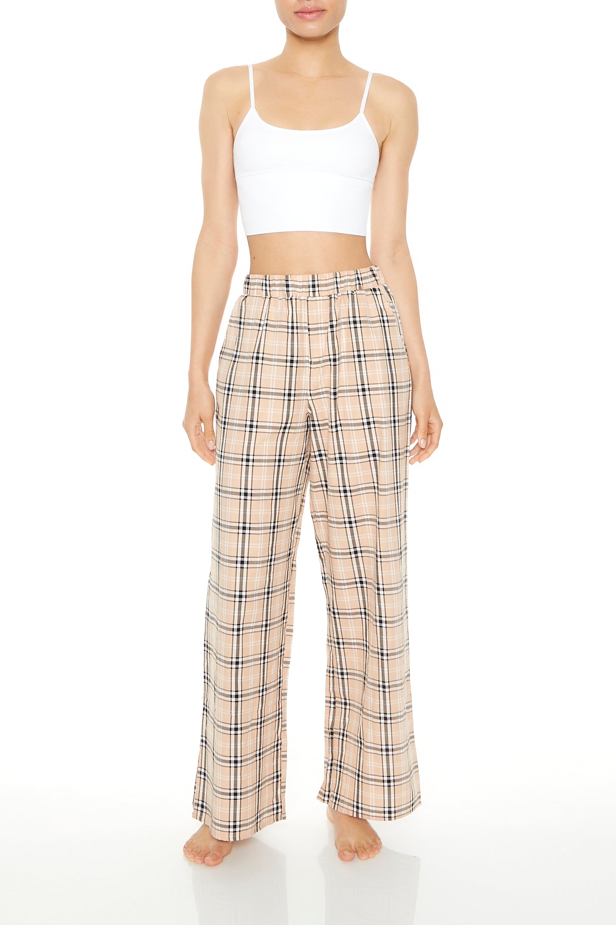 Plaid Print Pajama Pant