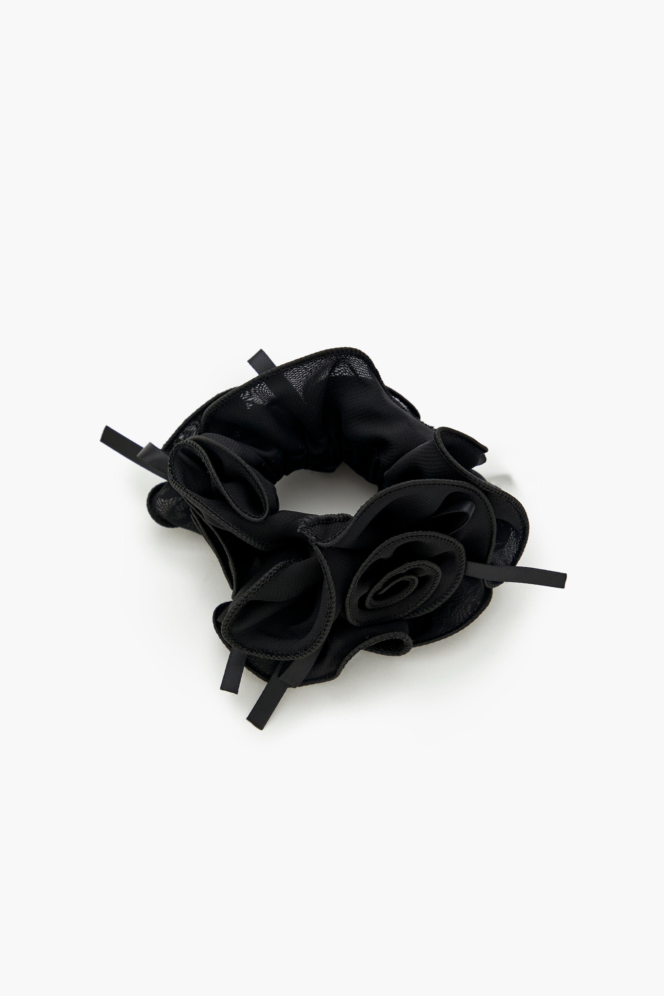 Rosette Ribbon Scrunchie