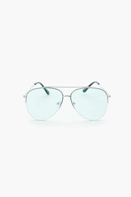 Lunettes de soleil aviateur métallisées