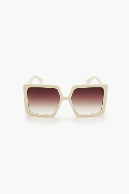 Lunettes de soleil surdimensionnées carrées