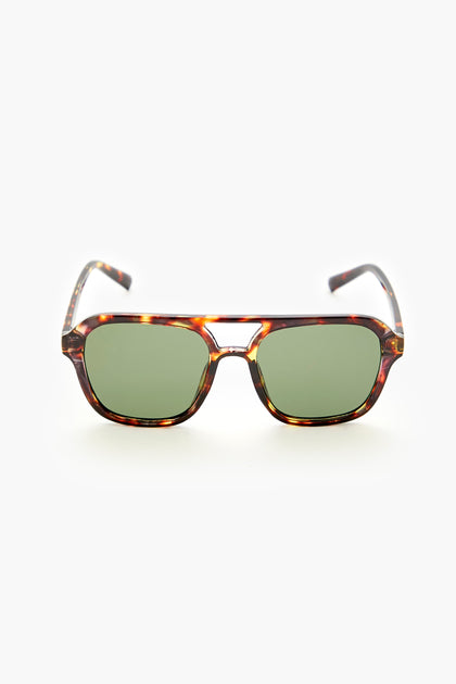 Tortoiseshell Aviator Sunglasses