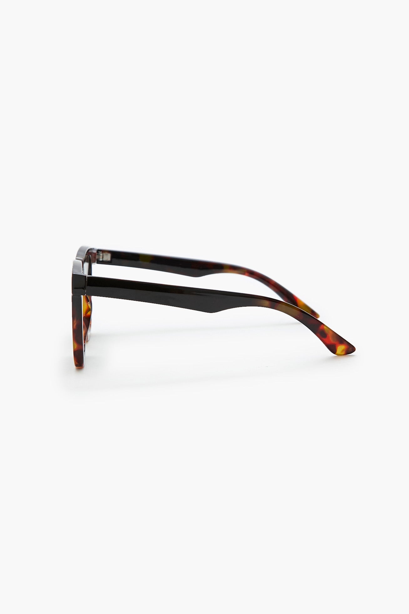 Lunettes de soleil écaille de tortue carrées ombrées