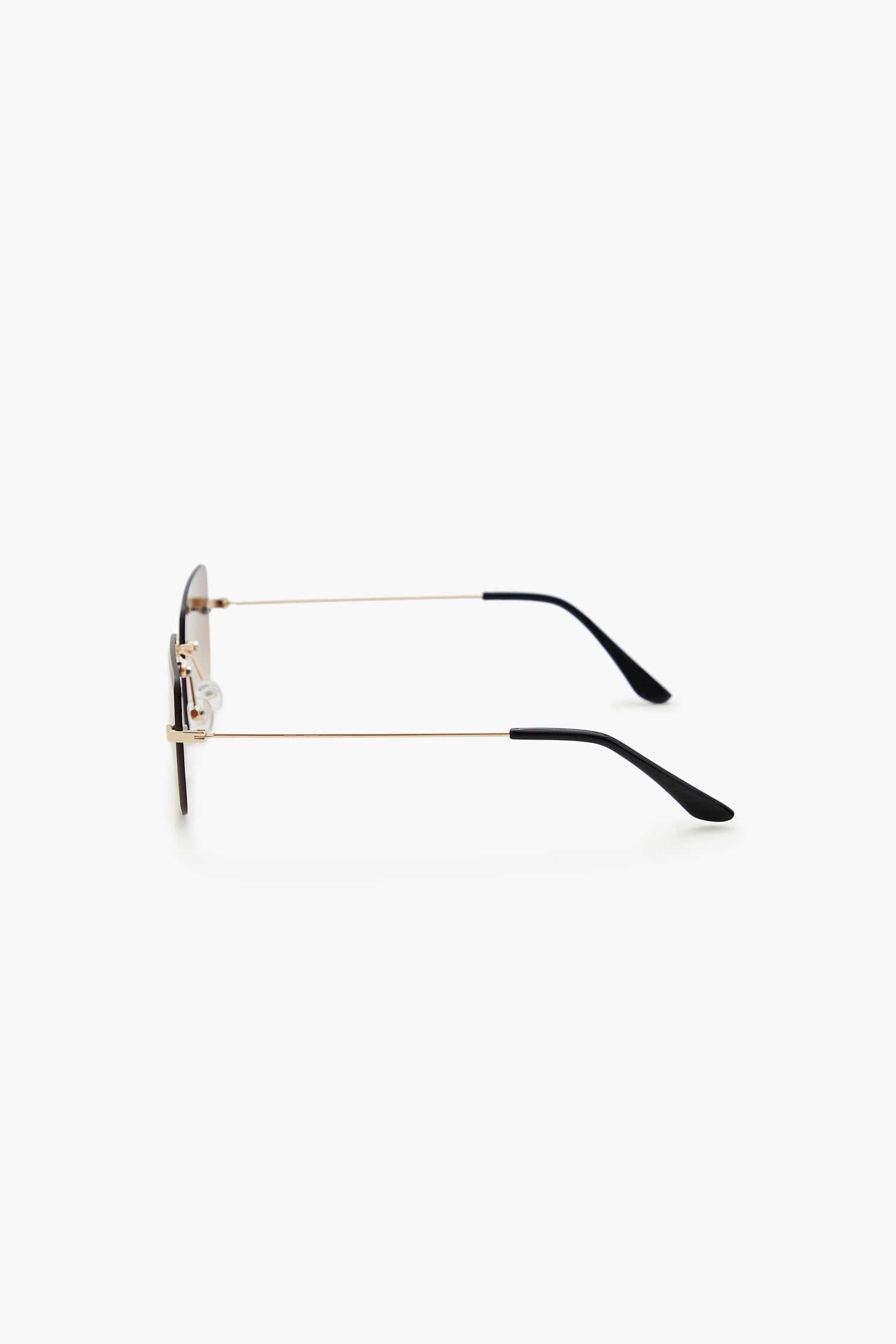 Rimless Rectangular Sunglasses