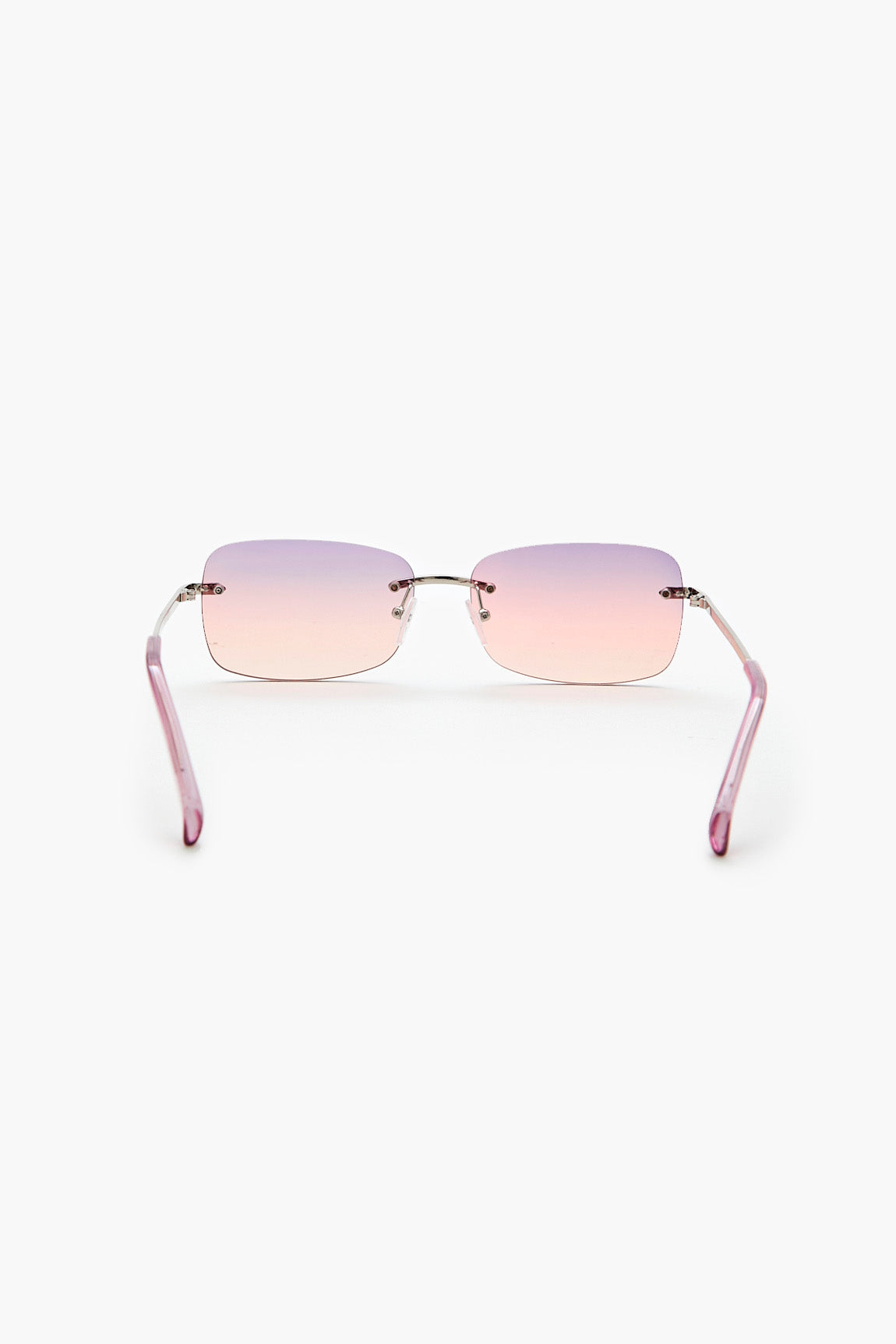 Rimless Rectangular Sunglasses