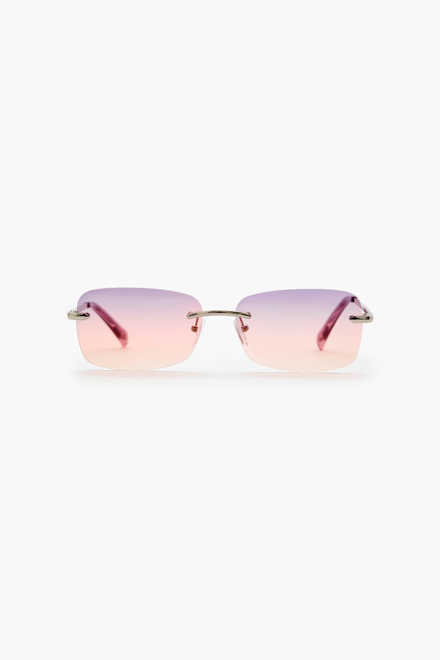 Lunettes de soeil rectangulaires sans monture