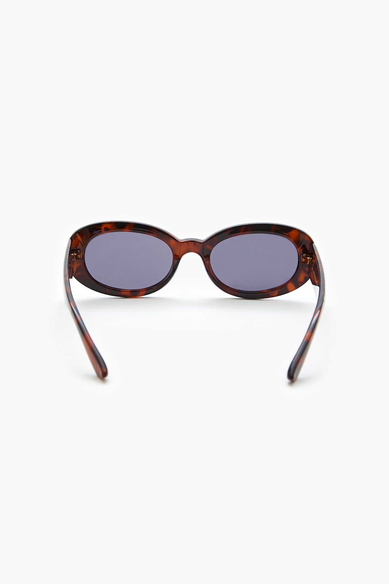 Lunettes de soleil ovales écaille de tortue