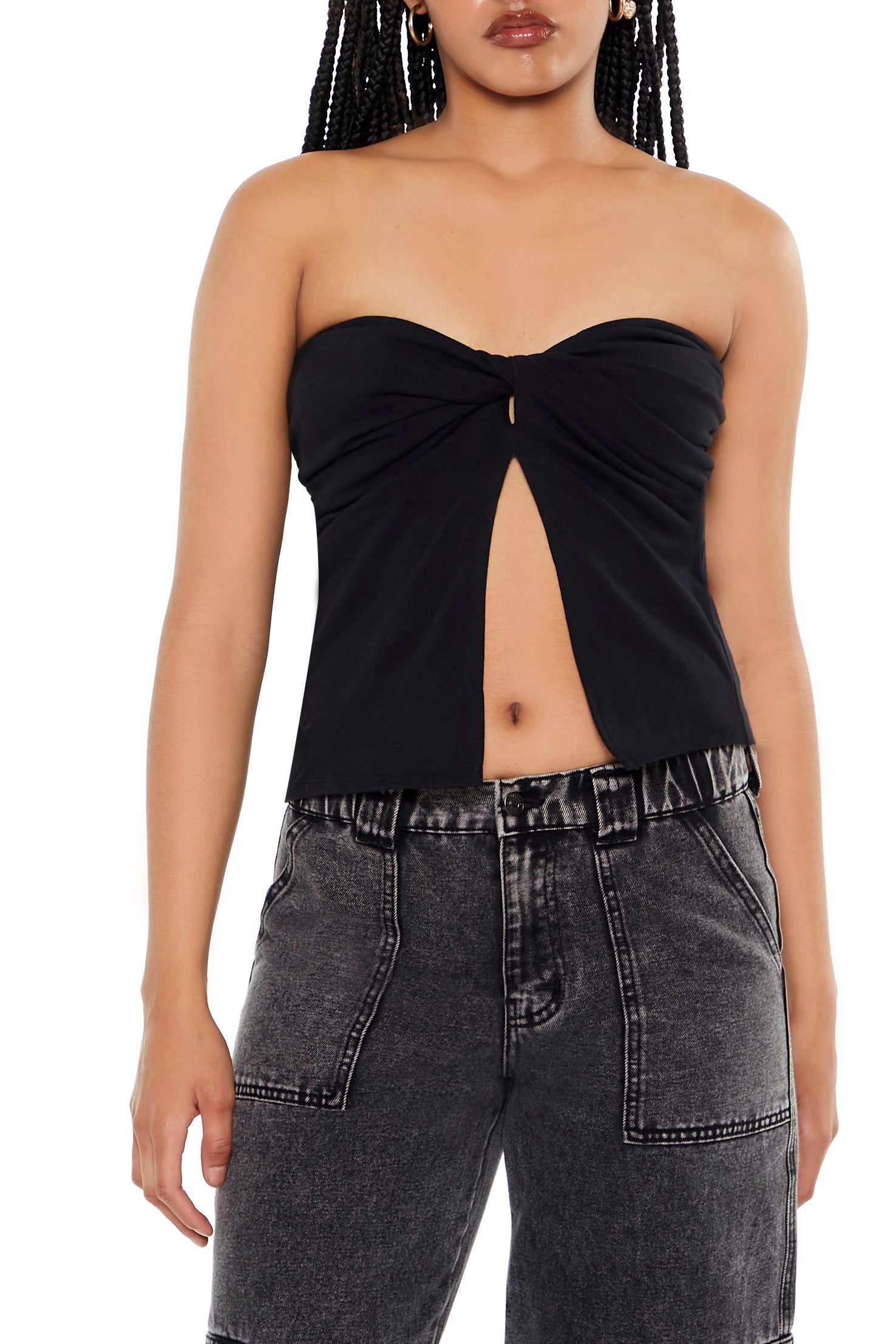 Twisted Flyaway Tube Top