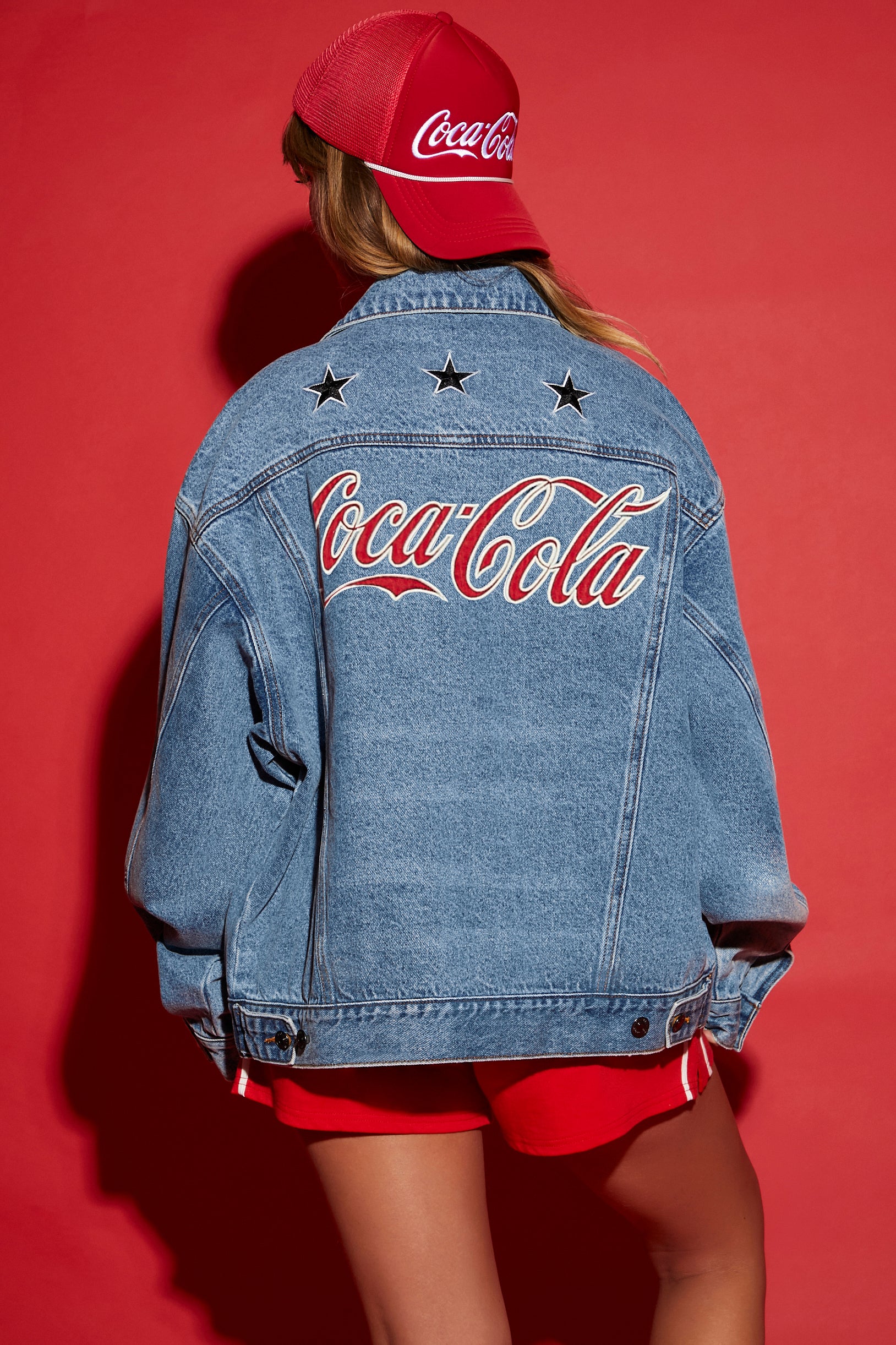 Coca Cola Embroidered Denim Jacket