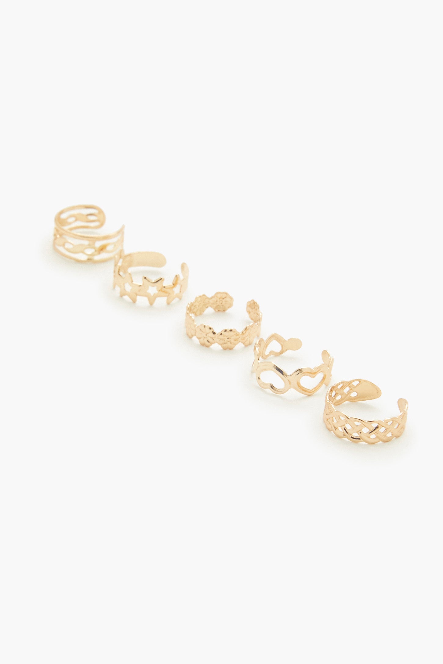 Cutout Cocktail Ring Set (5 Pcs)