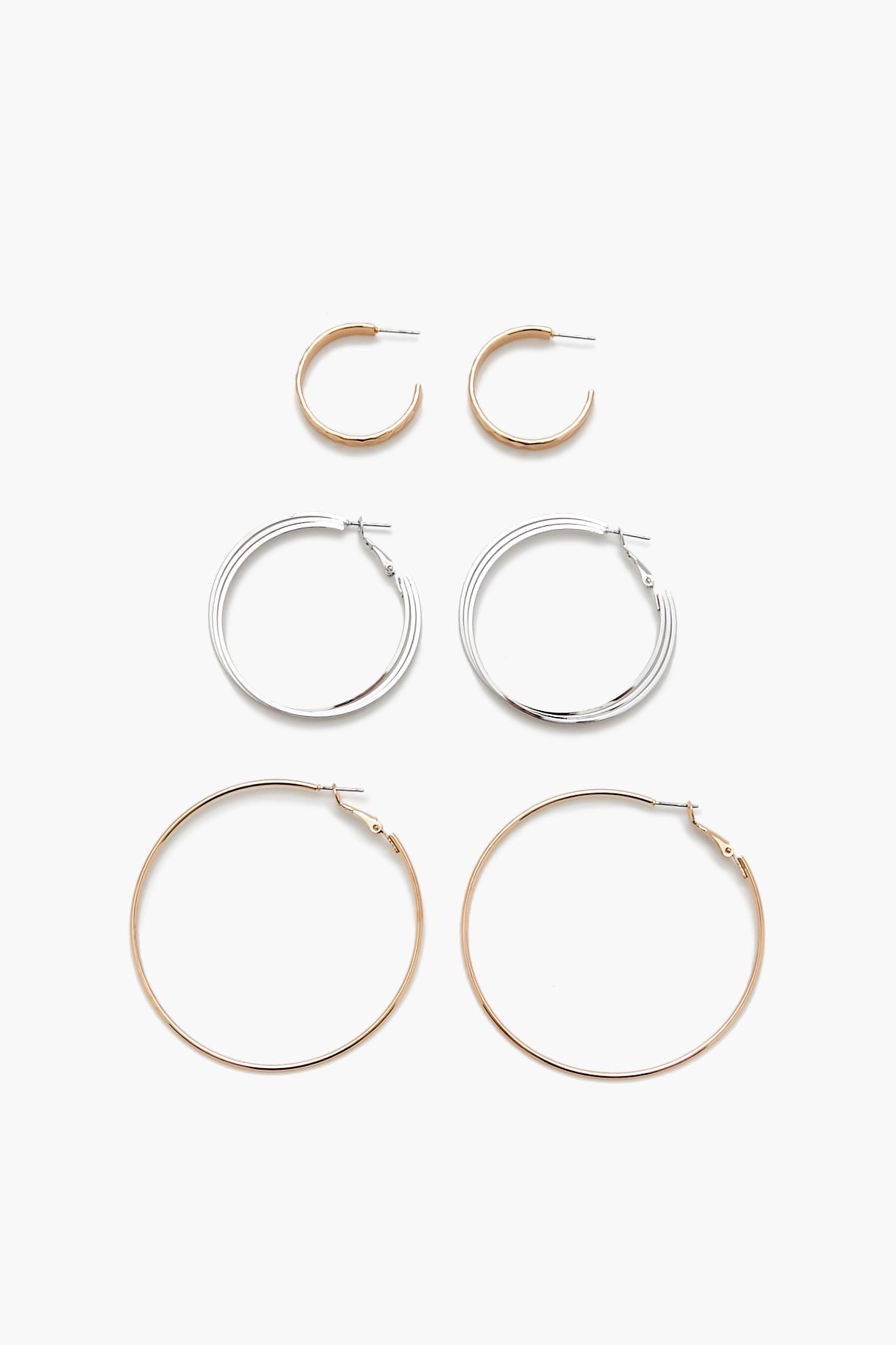 Hoop Earring Set (3 Pairs)