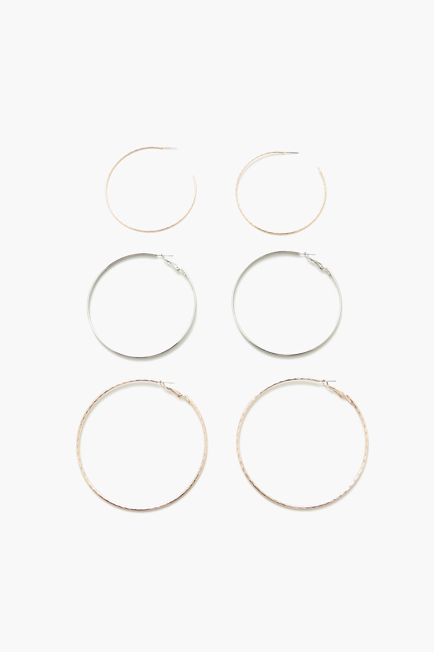 Oversized Hoop Earrings (3 Pack)