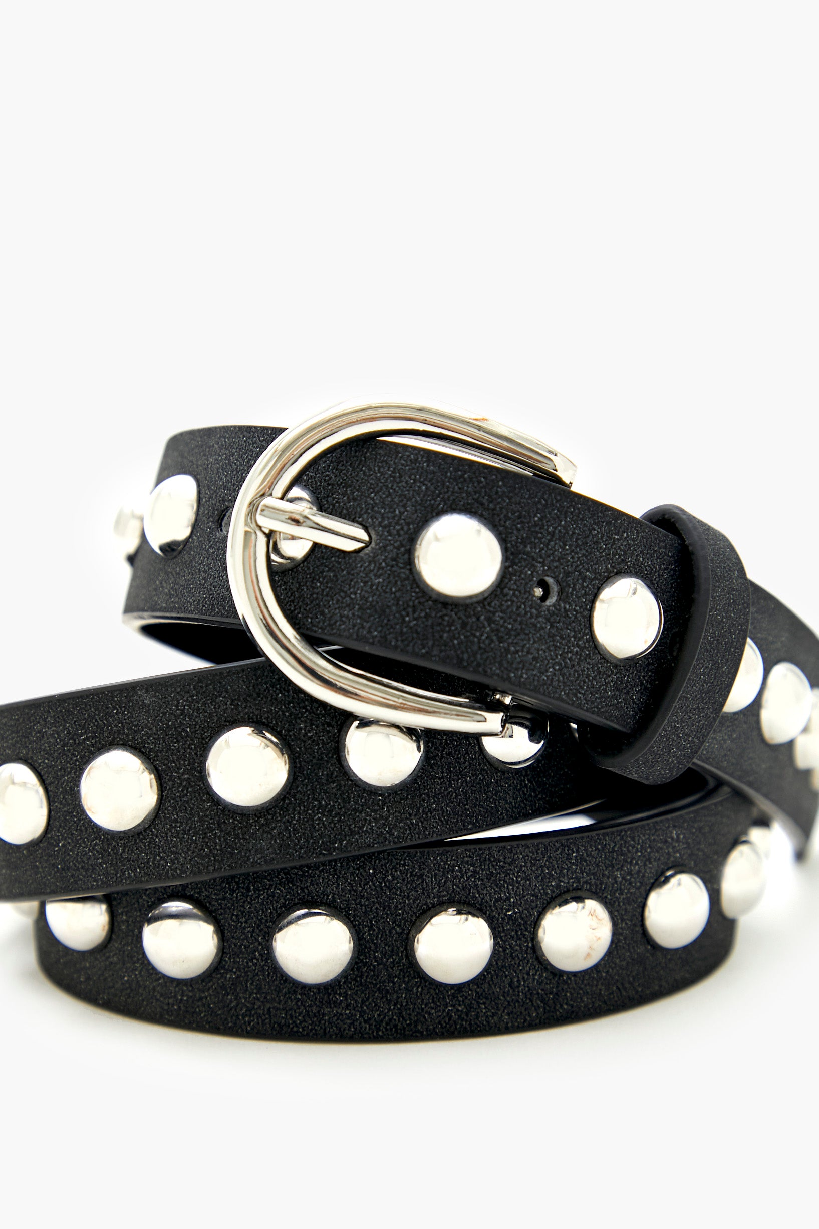 Studded Faux Leather Belt