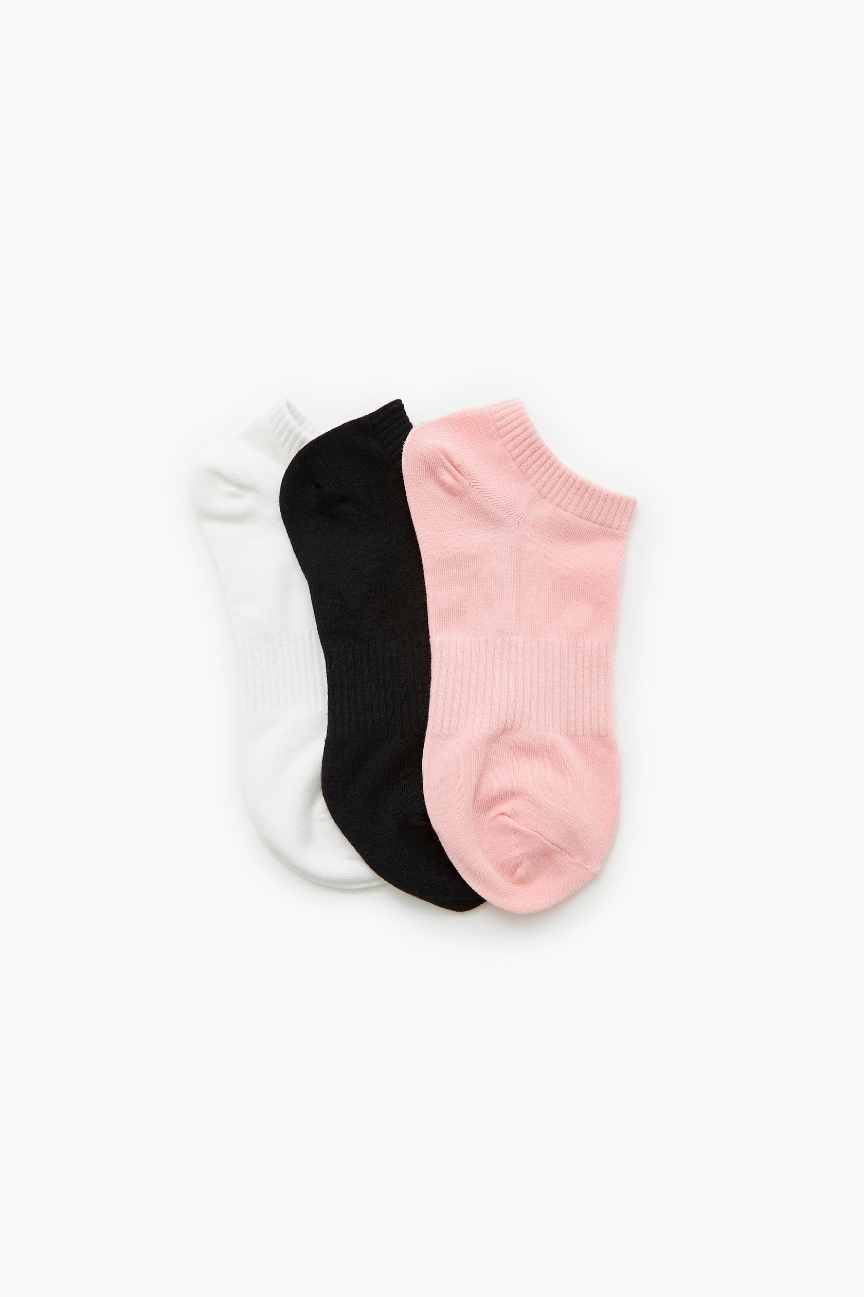 Ribbed Ankle Socks (3 Pack)