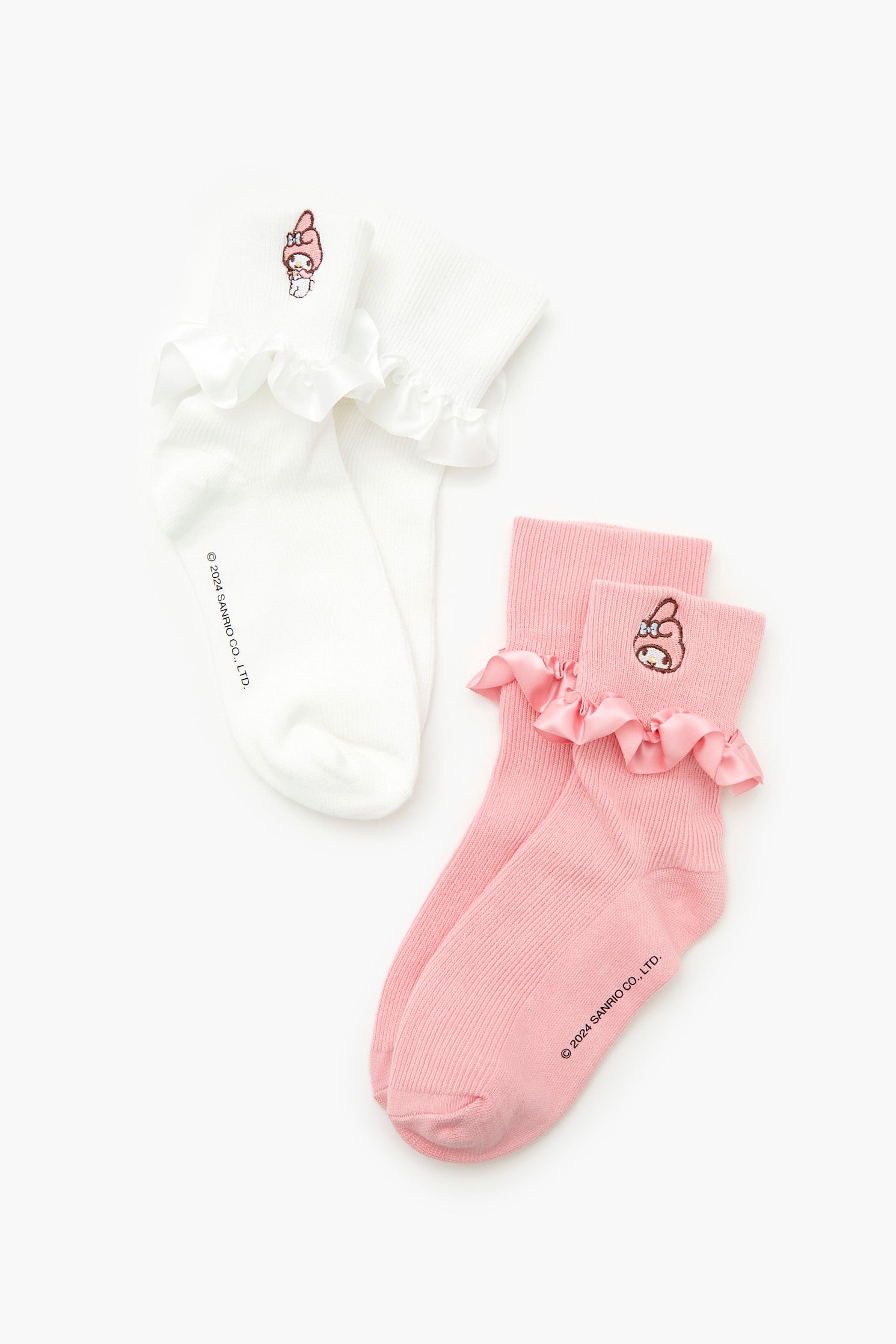 My Melody Ruffle Crew Socks (2 Pack)