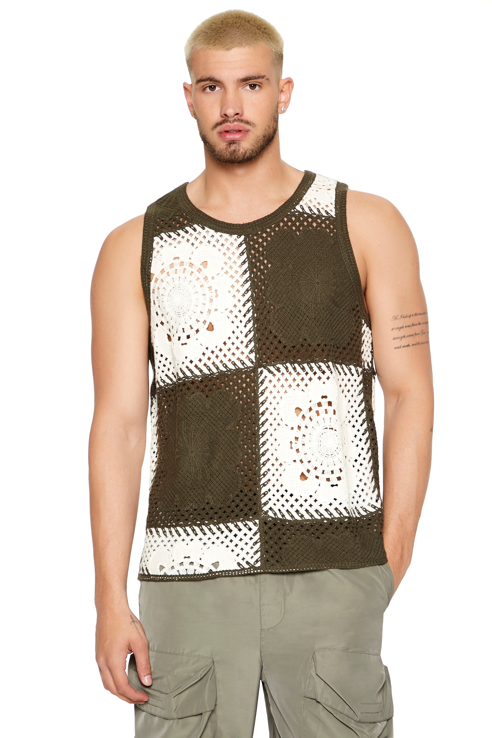 Crochet Checkered Tank