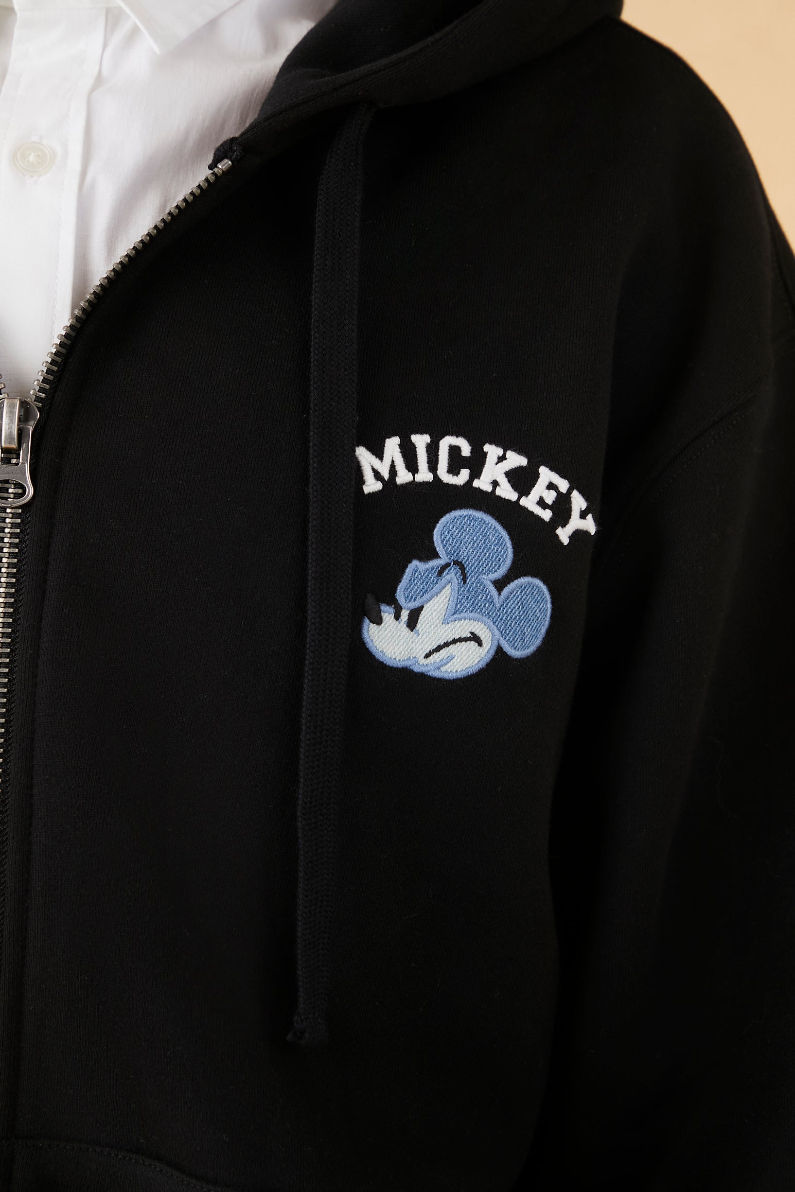 Disney Mickey Mouse Embroidered Zip-Up Hoodie