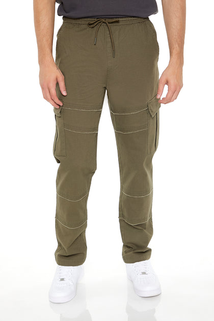 Pantalon cargo à taille coulissante