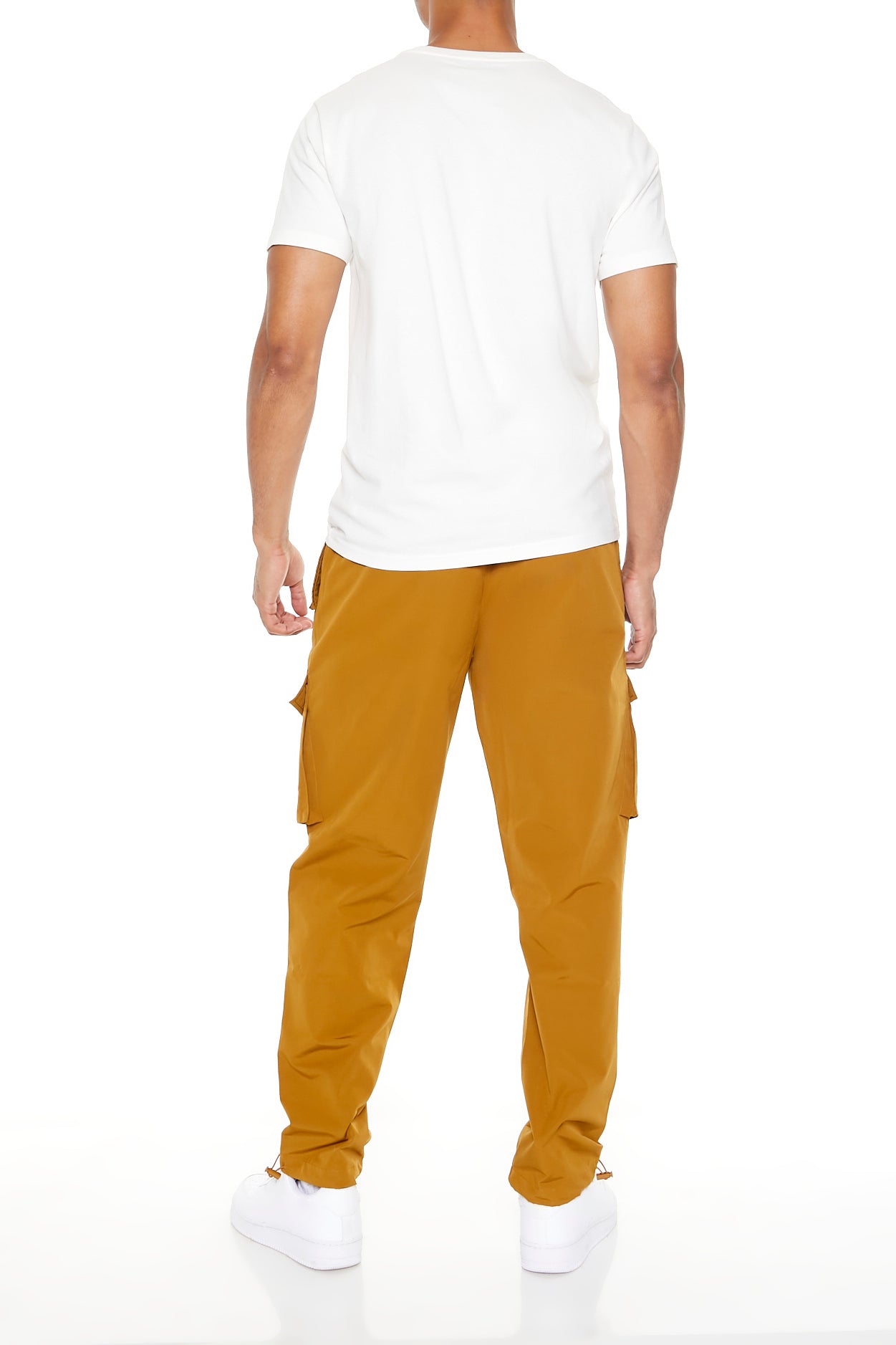 Pantalon cargo mince à taille coulissante